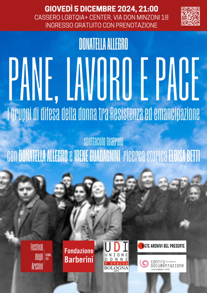 Pane, lavoro e pace (locandina A3)